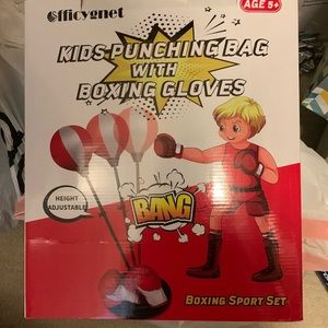 Kids punching bag with boxing gloves 🥊